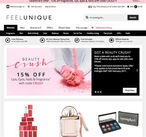 feelunique website.